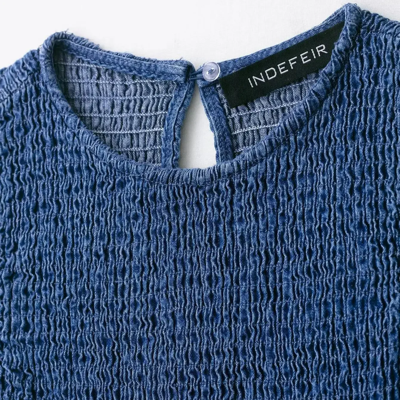 2025 Sexy Blauwe Lage Taille Geplooide Zoom Mouwloze Denim Jurk Vrouwen O Hals Ruches A-lijn Korte Tank Jurken Zomer gewaad Vestidos