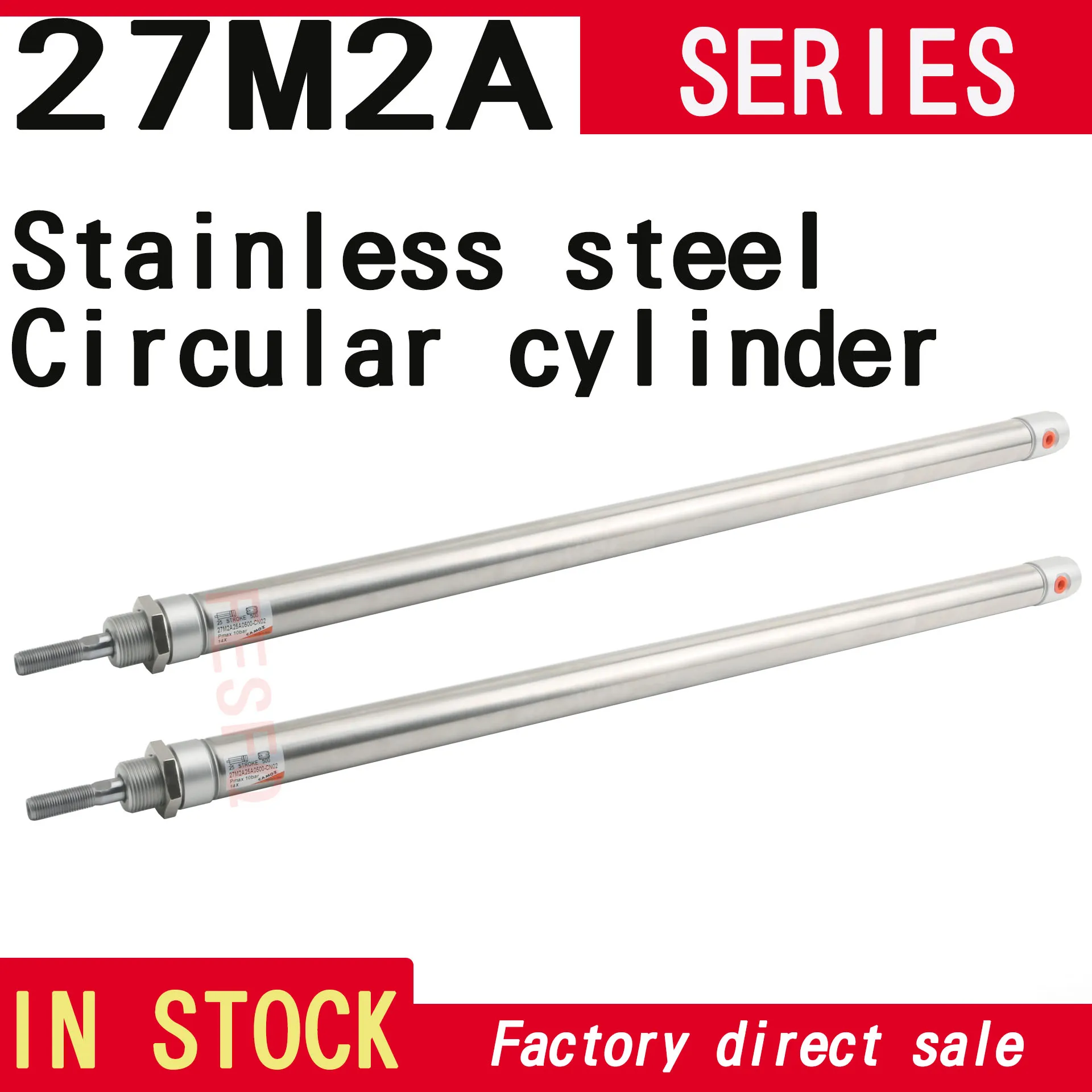 

CAMOZZI Stainless Steel Round Cylinder 27M2A25A0500-CN02 27M2A32A0050V 27M2A20A0025 27M2A40A0125-CN02 27M2A40A0250