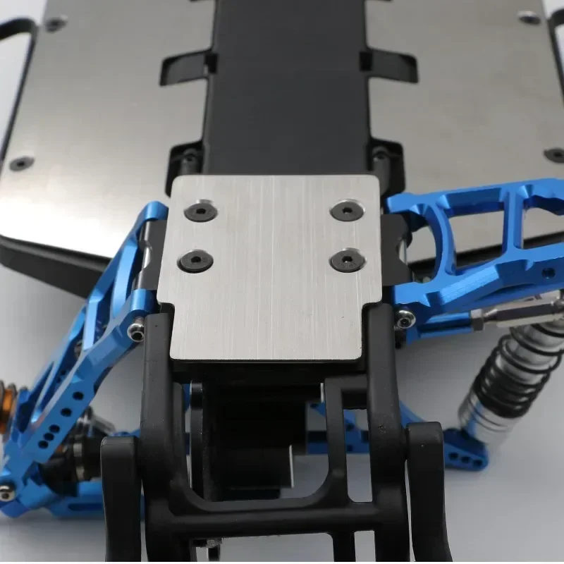 ステンレス鋼フロントおよびリアシャーシアーマープロテクター Trxs Slash 2WD 1/10 RC カーアップグレードパーツアクセサリー用