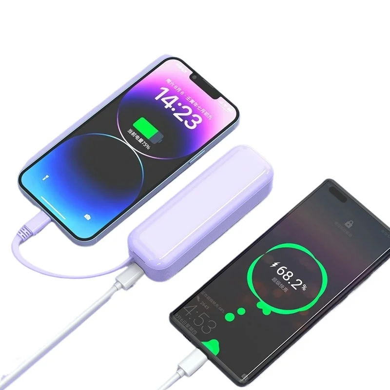 5000mAh PD20W New AC Plug Power Bank Portable Mini Three-in-One Power Bank