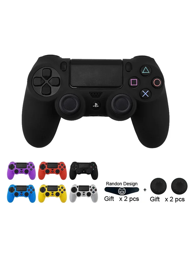 DATA FROG – étui de protection antidérapant en Silicone pour manette PS4, couverture souple pour manette de jeu PS4 / PS4 Pro / PS4 Slim