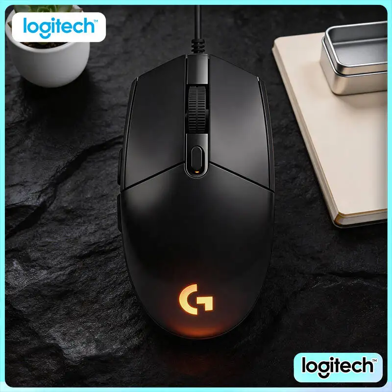 

Logitech G102 Wired Gaming Mouse, HERO Sensor Technology, Mechanical Buttons, 6 Custom Keys for Gamers
