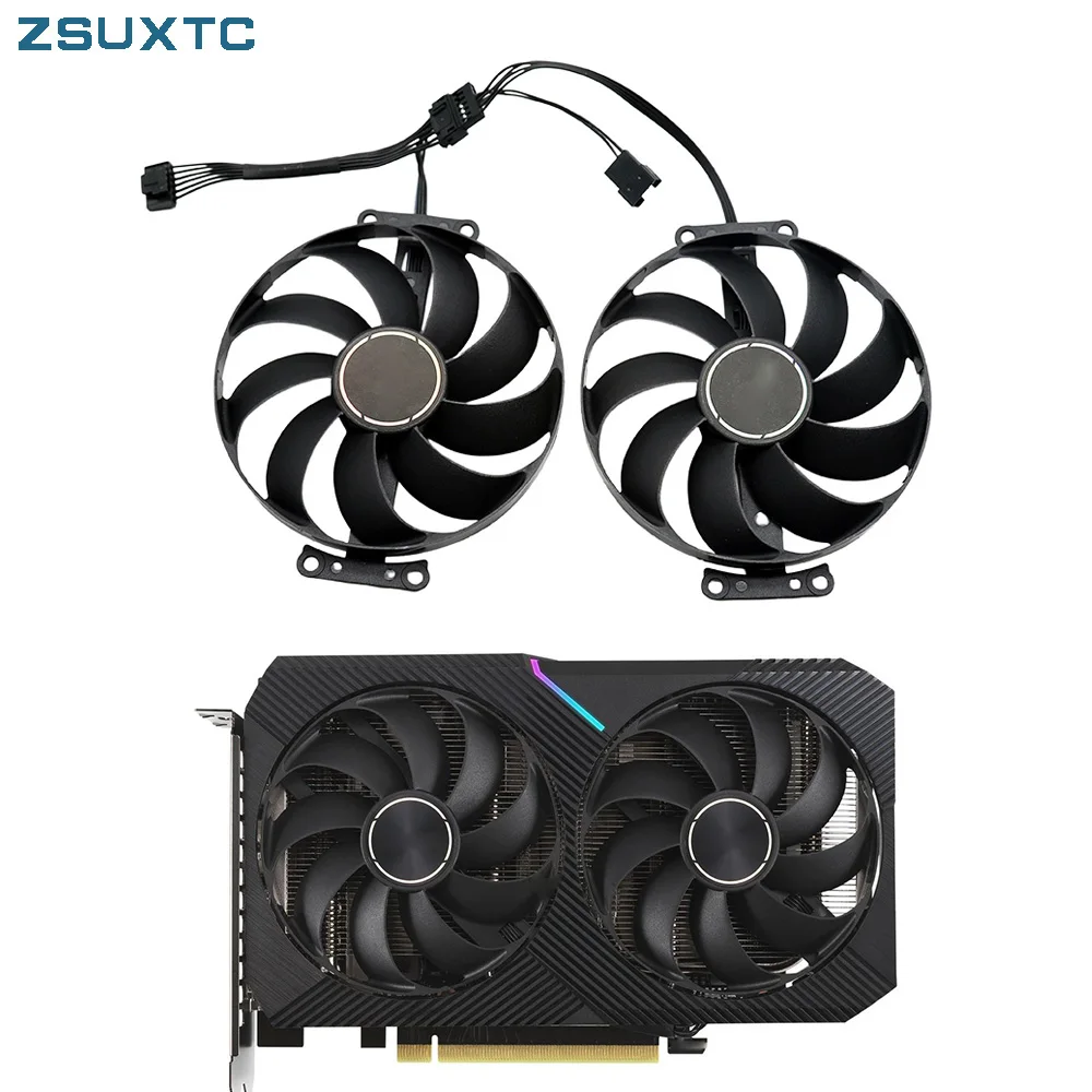 87mm T129215SU 12V 0.5A 6Pin Dual RTX3060 3060 Ti Graphic Card Cooler Fans For ASUS GeForce RTX 3060Ti V2 MINI DUAL OC Fan
