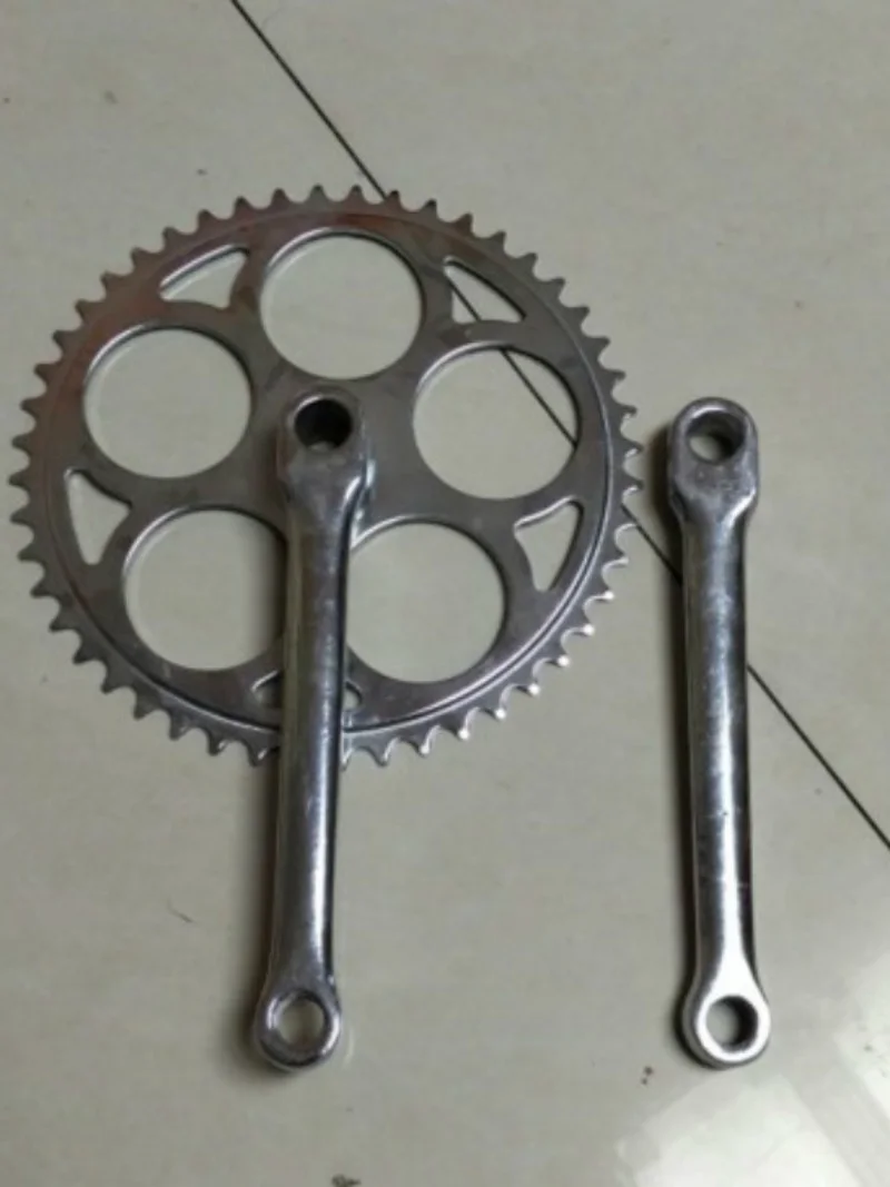 

28 Inch Old Sle Bicycle Chainring Crankset round Hole Pin 48 Tooth Front Chain Wheel Gear Bicycle Riding Equipment Accories