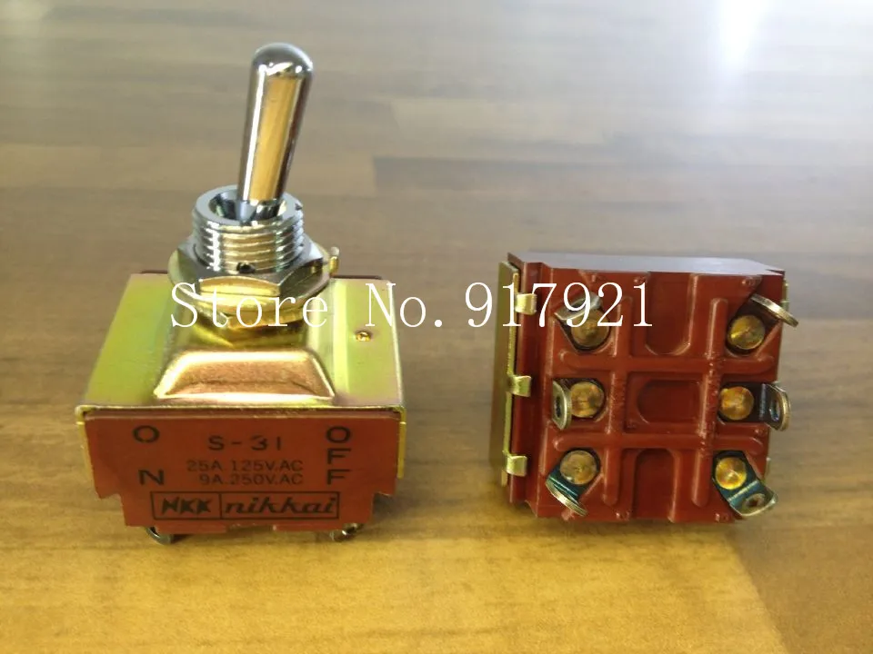

[ZOB] The original Japanese NKK S-31 toggle switch toggle switch S31 25A125V lioujiao gear --10PCS/LOT
