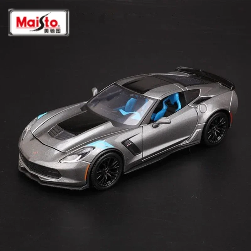 

Maisto 1:24 Chevrolet Corvette Grand Sport Alloy Sports Car Model Diecasts Metal Toy Vehicle Car Model Simulation Childrens Gift