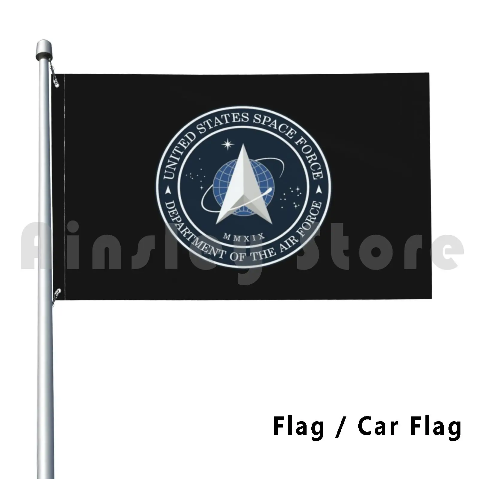 Flag Car Flag United States Space Force Department Of The Air Force Costume Badge Uniform Bag Cosmos Trump Us Army Branch Hook