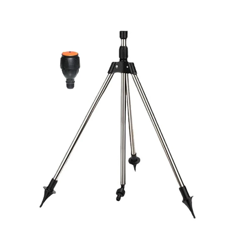 

67JB Rotating Tripod Water Sprinkler Impact Tripod Sprinkler Adjustable 360‑Degree