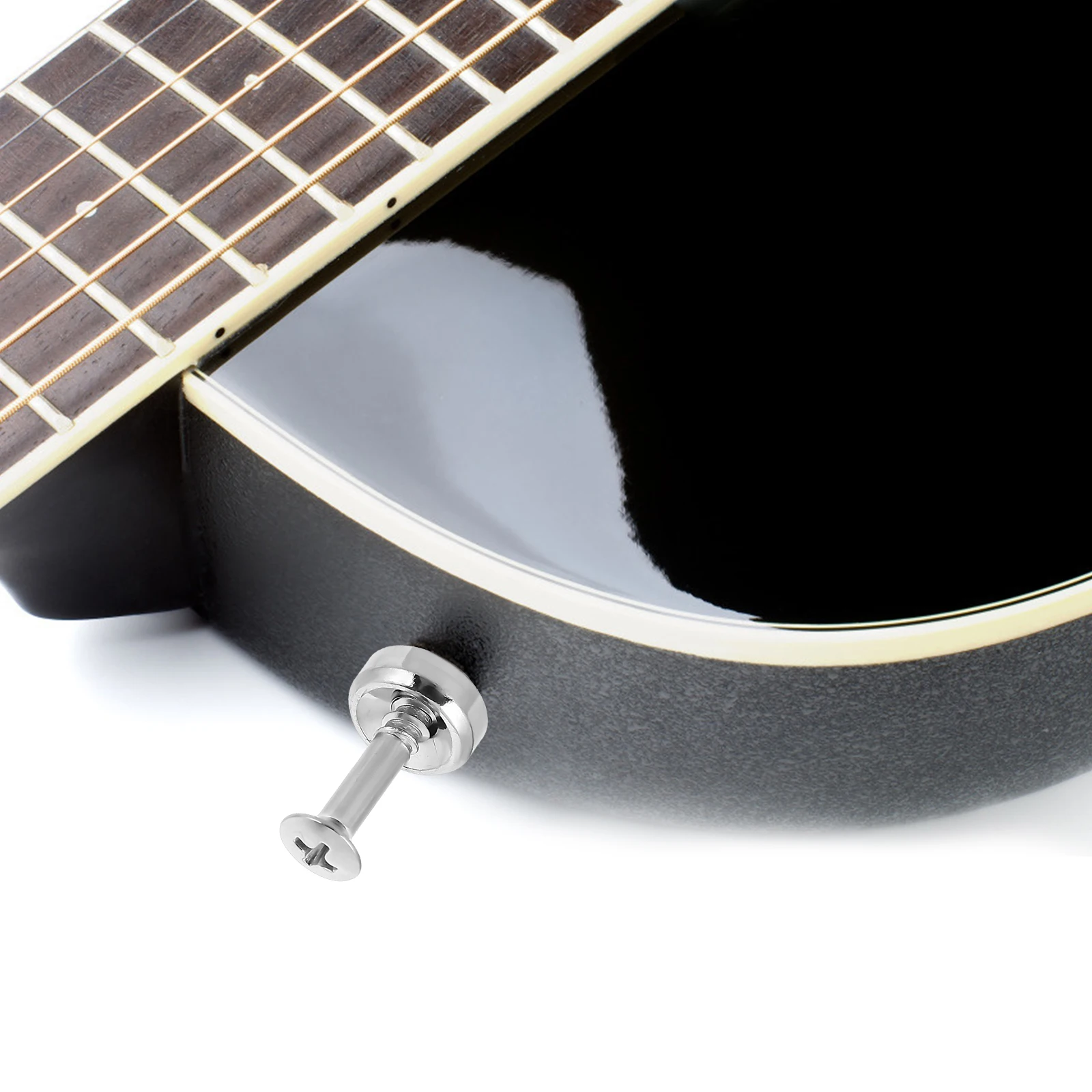 

10pcs Guitar Neck Joint Bushing Silver Ferrules Accessories Fixing Guitars Lasting Reduce Noise Vibration Electric Guitar Parts