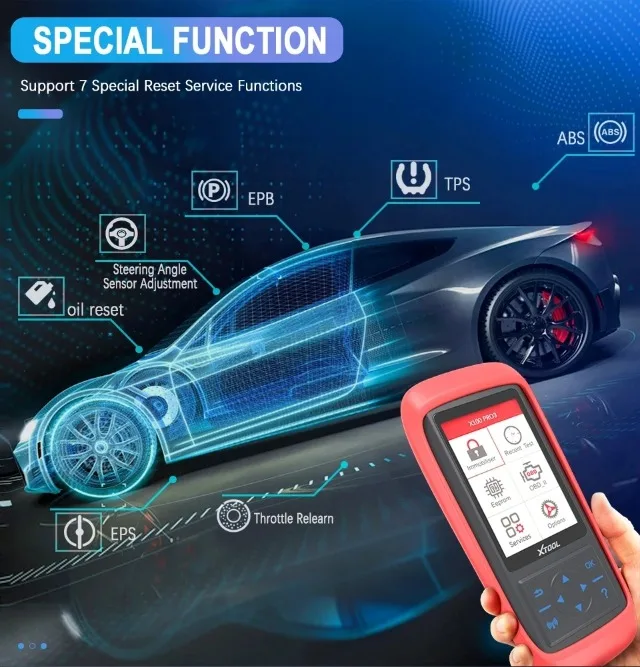 Professional XTOOL X100 Pro3 Key Programmer Car Diagnostics Tools Code Reader 7 Service Lifetime Free Update PK XTOOL X100 PRO2