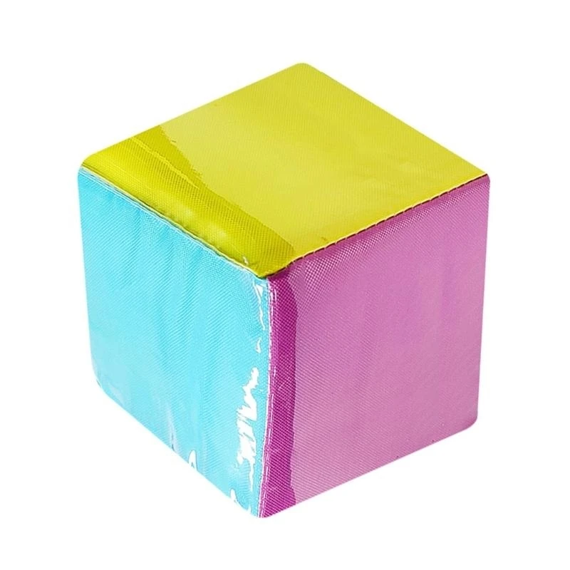 큐브 큐브 포켓 교실 방향 DIS DIY 교육 게임 화 게임 다이스 6pcs 투명 주머니를 가진 쌓아 올리는 블록을 가르치
