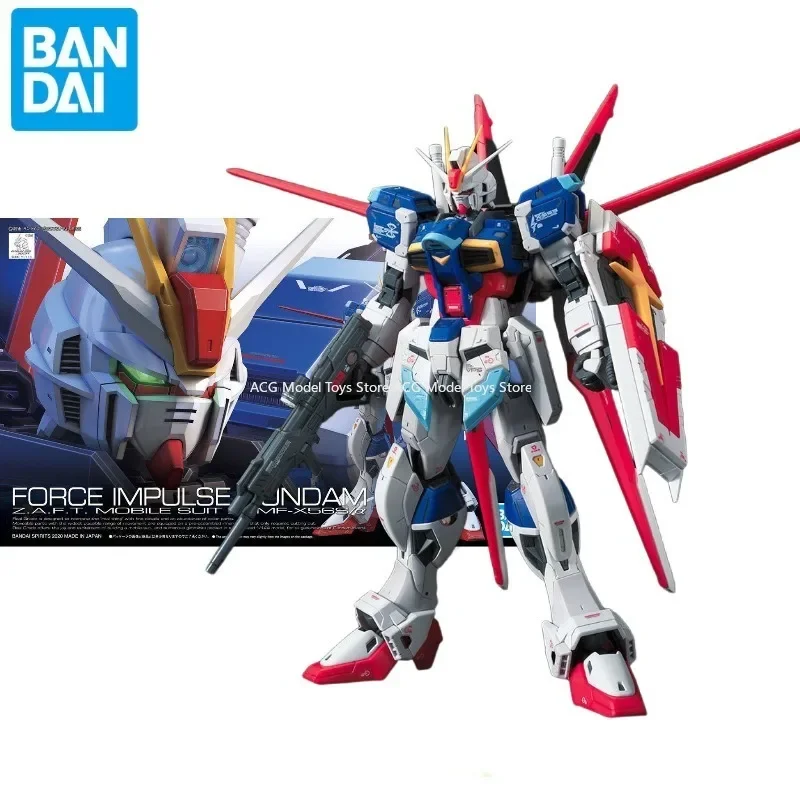 In stock Bandai 1/144 RG ZGMF-X56S FORCE IMPULSE GUNDAN Attack Type Pulse Gundam Action Figure Toys Collection Gifts