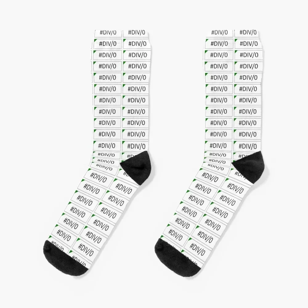 Excel #DIV/0 Error Socks retro winter thermal Non-slip crazy Male Socks Women's