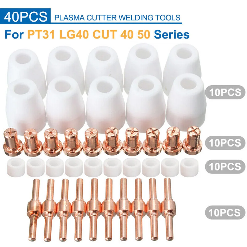 Comprehensive 40pcs Welding Tools Set Compatible with For PT31 LG40 Featuring Essential Components for Efficiency