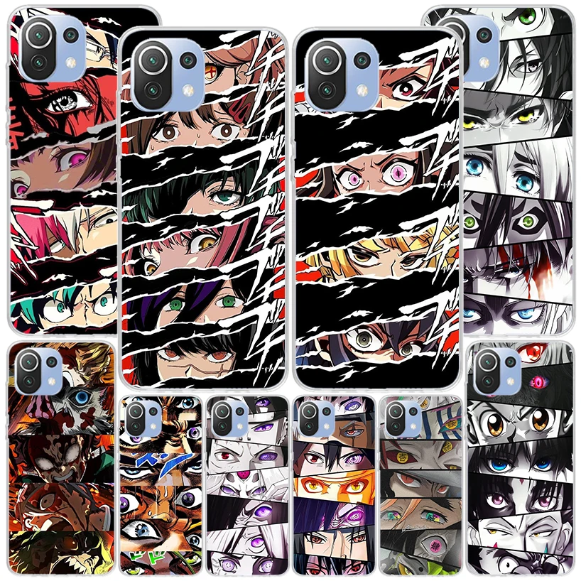 Anime Comic Manga Eyes Phnoe Case for Xiaomi Mi 11T 12T 10T 9T Pro 13 12 11 A3 11i 8 9 10 Lite 12X 5X 6X Unique Cover Coque