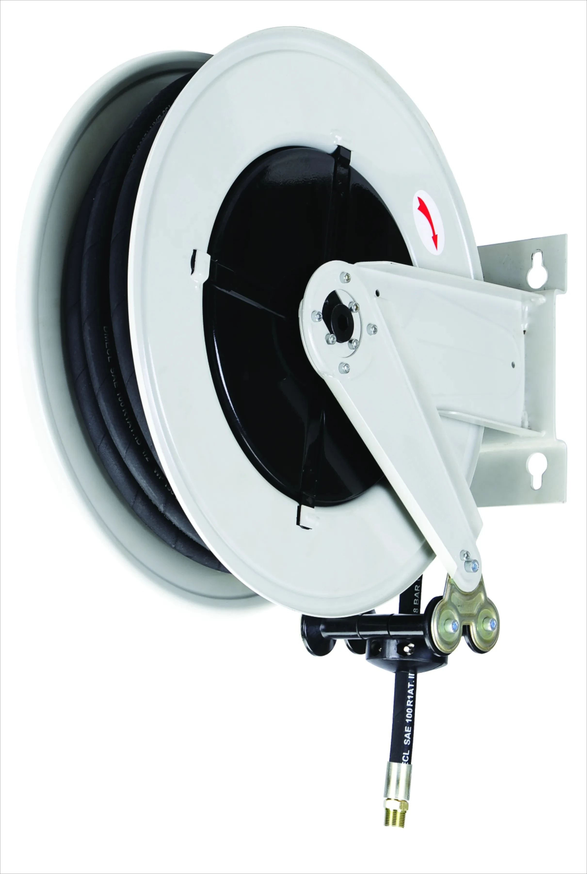 Auto Car Fuel Grease Washer Air Hose Reel High Pressure Cleaner Retractable 3/4 1inch for Petrol Service Equipment