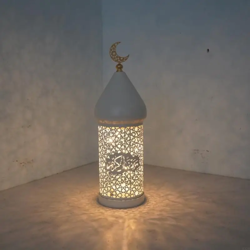 2025 New Decorative Holder Ramadan Decoration Metal Lamp Tea Light Holder for Mantel Table Desk Dining Room Home