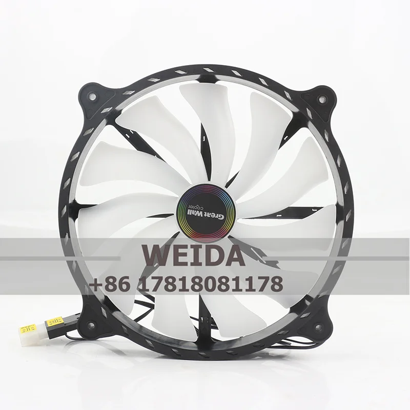 New Great Wall 24V 48V DC5V/12V 1.2/0.33A AC EC 20CM Large Size Silent Router Set Top Box Chassis USB ZY-2002512SL Cooling Fan