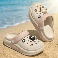Summer Clogs Women Cute 3D Charms Garden Sandals Lightweight Soft EVA Beach Slippers Outdoor Non Slip Fashion Thick  Sole Shoes