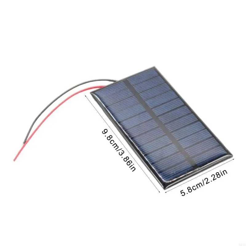 581E 5V 220MA Solar Epoxy Panel Polysilicon لوحة منخفضة الضوء