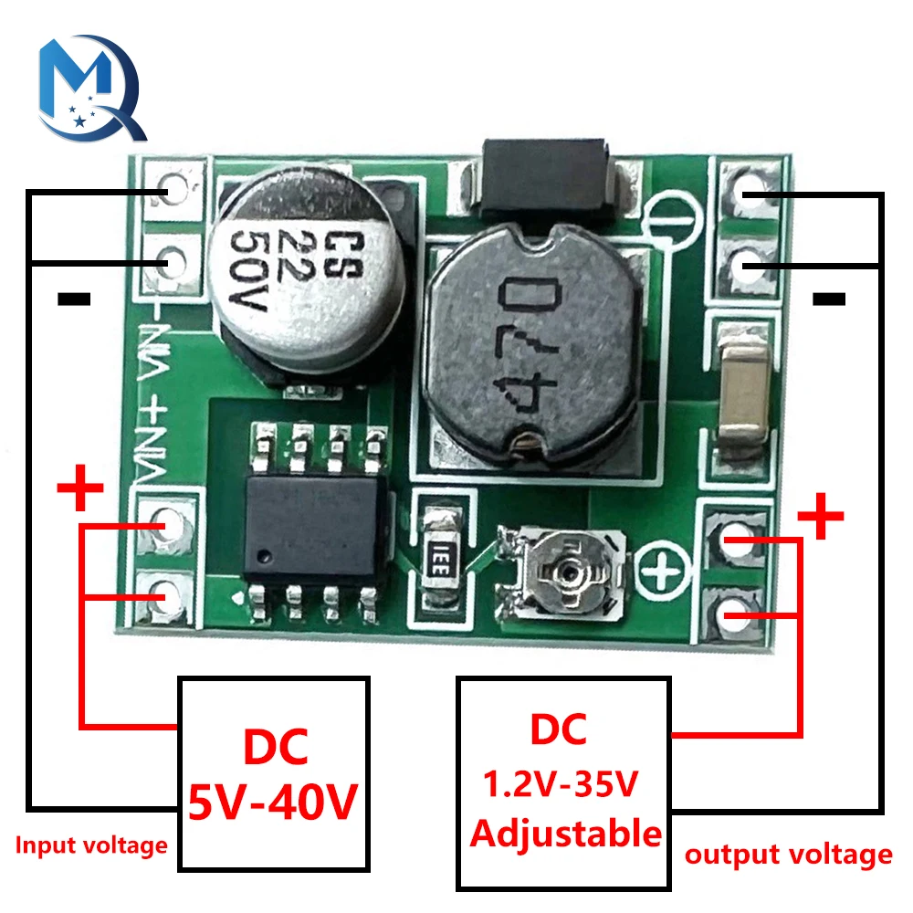 XL1509 Step-Down Module Output Voltage Can be Adjusted from 5V~40V to 1.2~35V DC-DC Buck Converter Output Voltage Adjustable