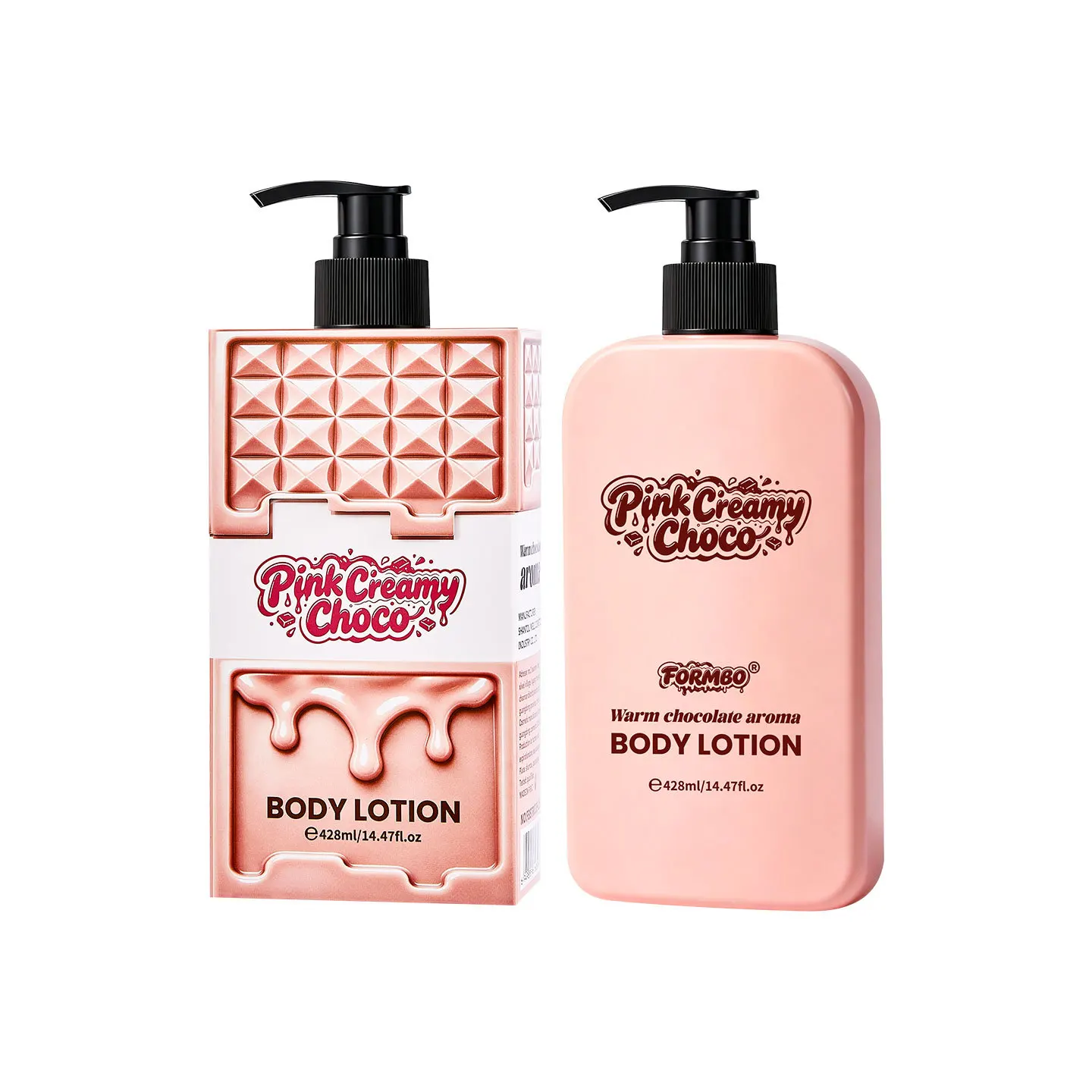 428ml Chocolate Aroma Body Lotion Deeply Hydrates Dry Skin Smooth Rough Patches Non-sticky Moisturizing Body Cream
