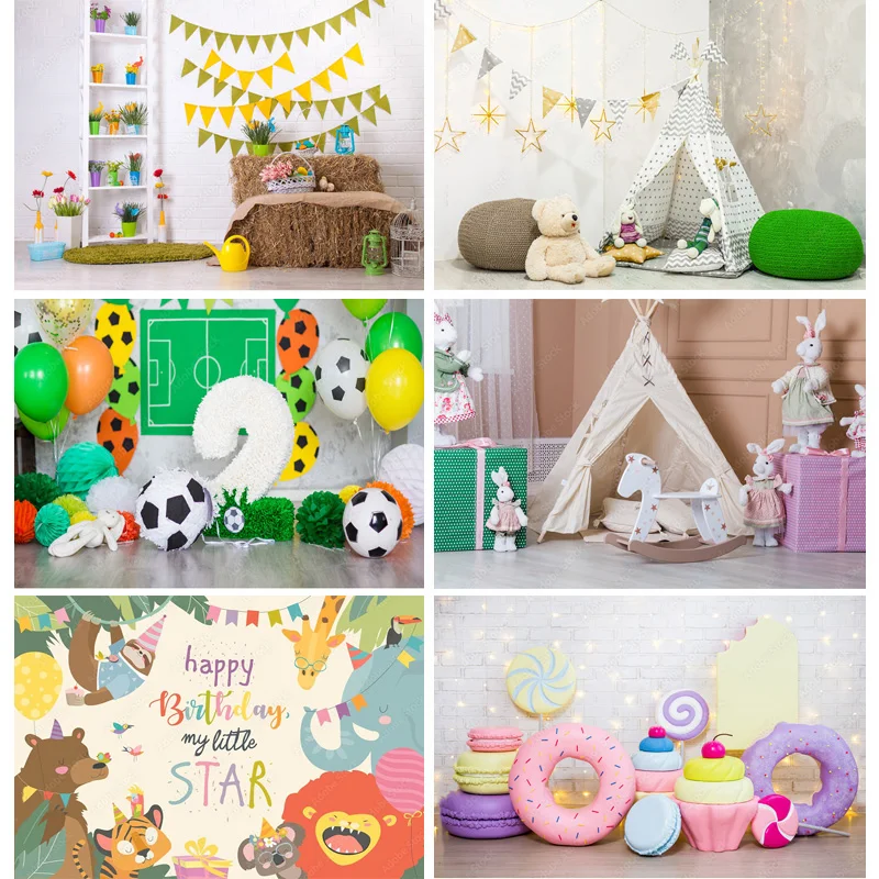 

SHUOZHIKE Children Cartoon Birthday Photography Backdrops Baby Newborn Portrait Photo Background Studio Props 21126 ETSR-03