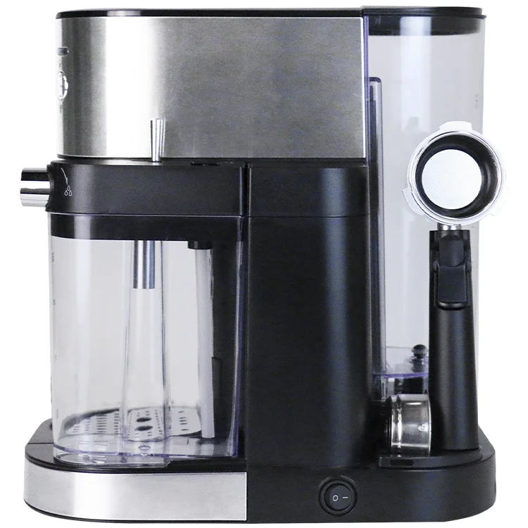 Steam Milk Foam Multi Function 2 in 1 Semi Automatic Espresso Coffee Machine Maker With Milk Box