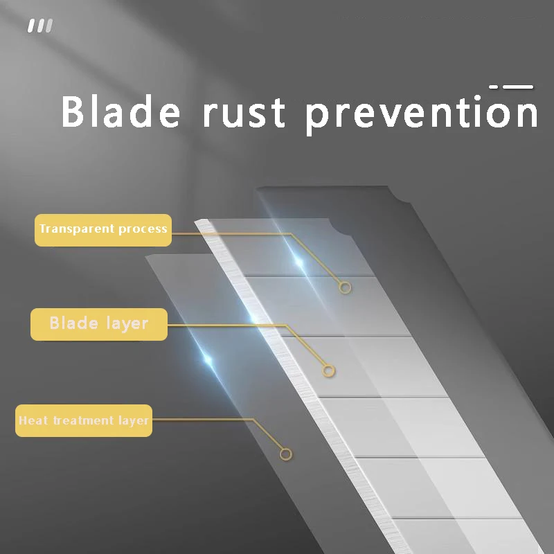 Nowe zagęszczone ostrze, duże ostrze artystyczne 18 mm, ostre ostrze do cięcia papieru