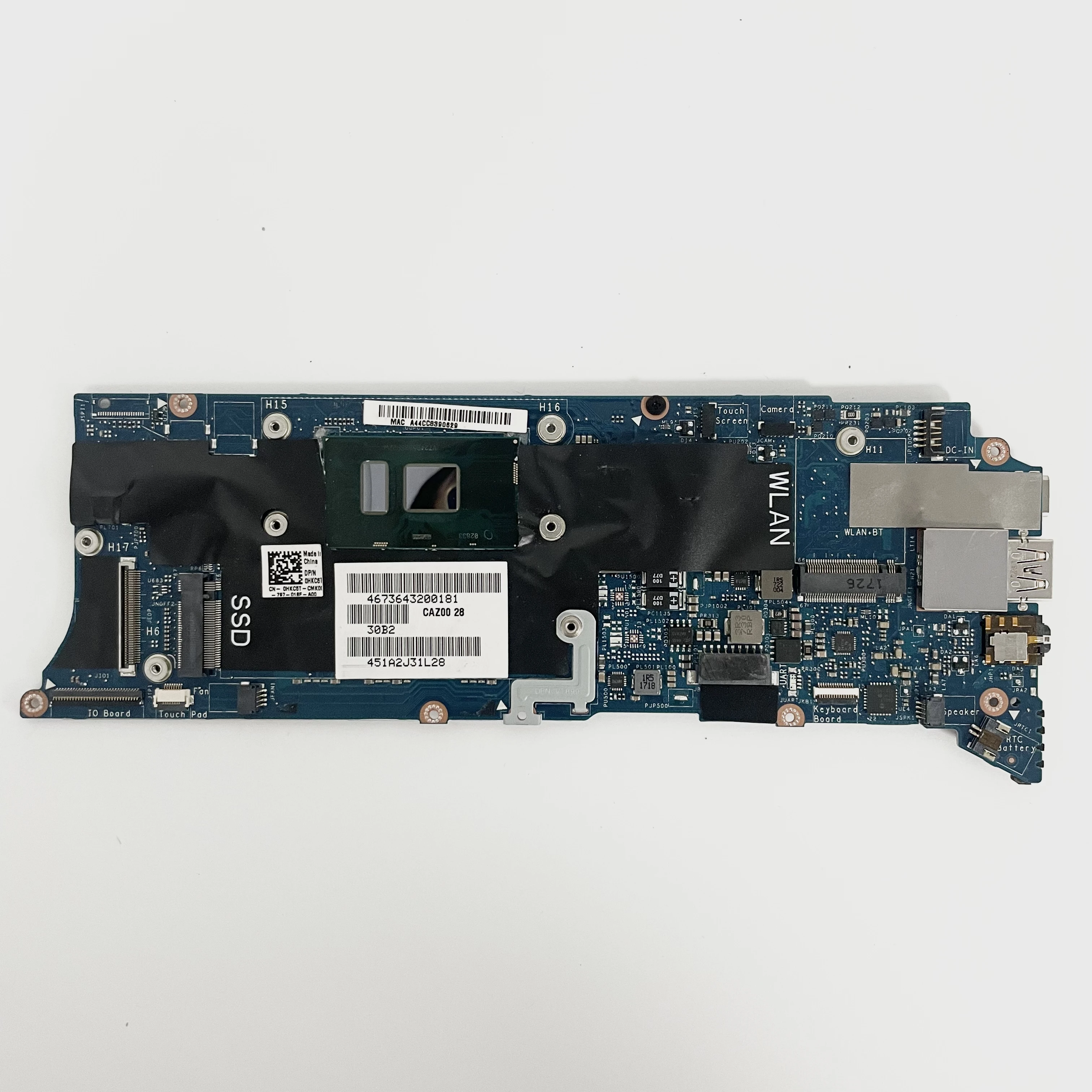 Imagem -02 - Totalmente Testado Motherboard Laptop para Dell Cpu i3 i5 i7 Caz00 La-d841p Dell Xps 13 Series 9360 100