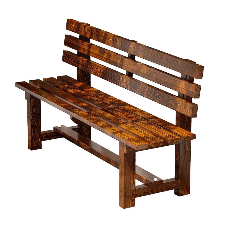 

Long seats with backrests Park benches Courtyard Open-air waterproof and sun protection