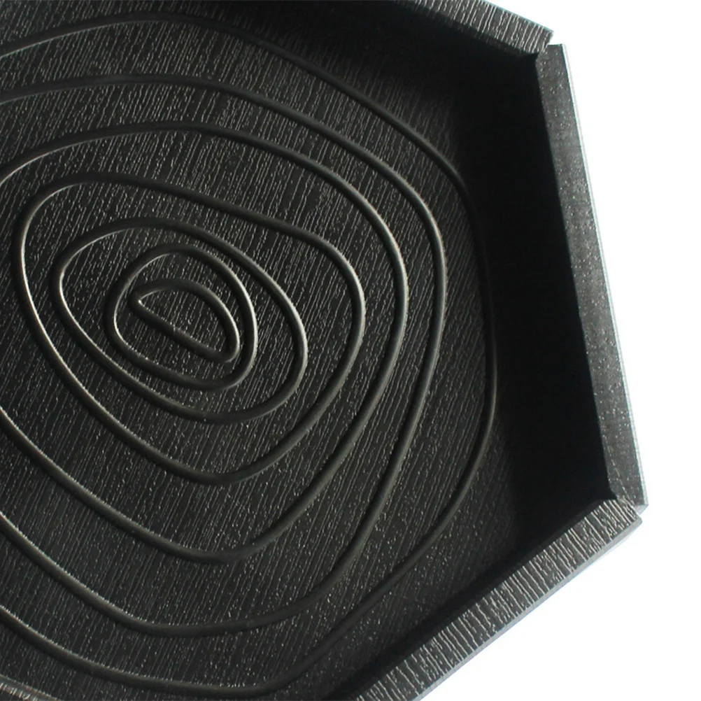 

Hexagonal Black Reptile Feeder Durable Food Water Bowl for Turtle Lizard Cricket Feeding Supplies Pet Reptile Feeder