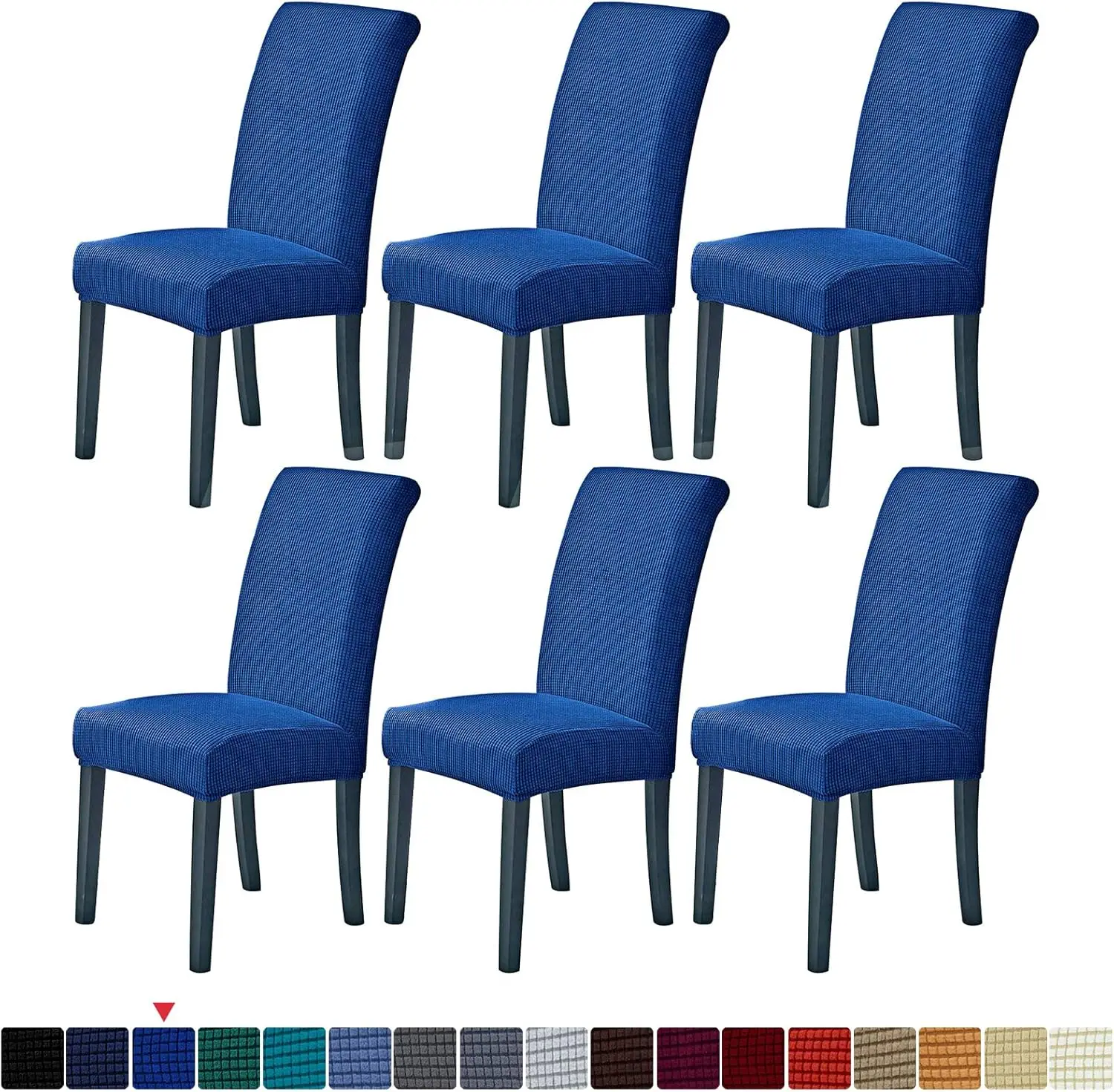

Stretch Chair Covers For Dining Room Set Of 6, Removable Washable Dining Room Chair Covers, Dining Chair Slipcovers Seat