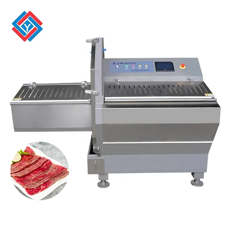 Fully Automatic Commercial Meat Slicer with Adjustable Thickness Stainless Steel Meat Cutter for Meat Processors