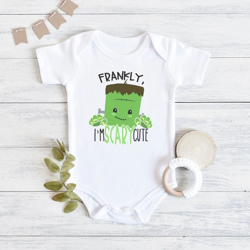 Cute Halloween Baby, Frankly I'm Scary Cute, Halloween Shirt for Toddlers, Toddler Shirt, Monster Toddler, Halloween Shirt  Kids