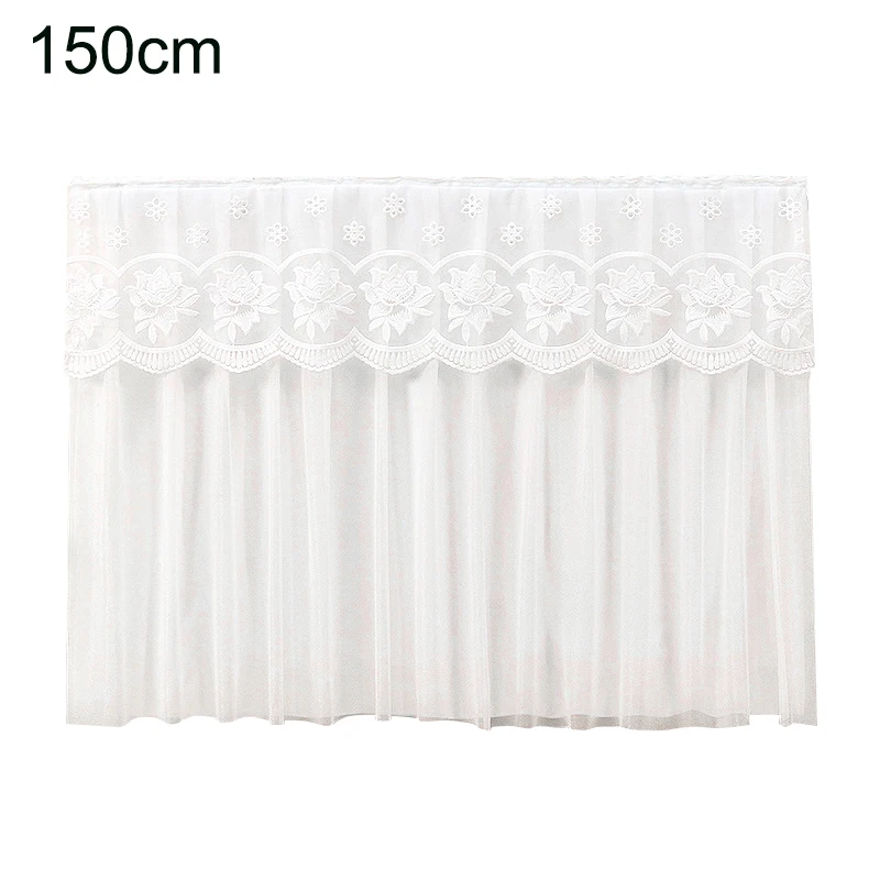 Decorative Use 60 80 100 120 150 160 180 220*70cm Lace Radiator Cover Floral Embroidery Design Environmentally Friendly