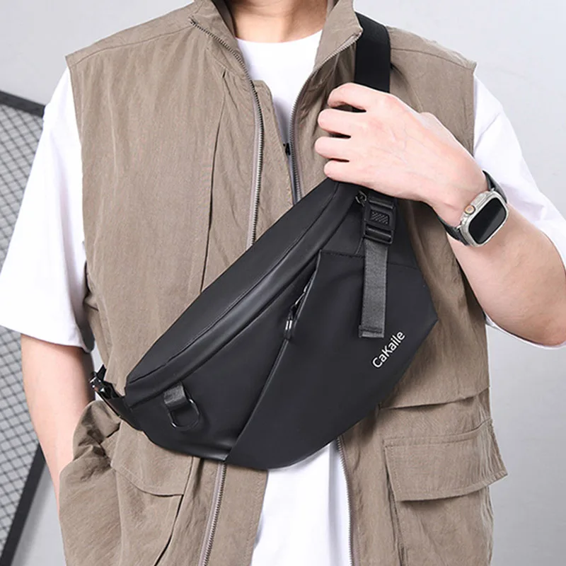 

New High Quality Panelled Waist Packs Brand Unisex Chest Pack Casual Outdoor Travel Crossbody Bag Men Wasit Belt Bags