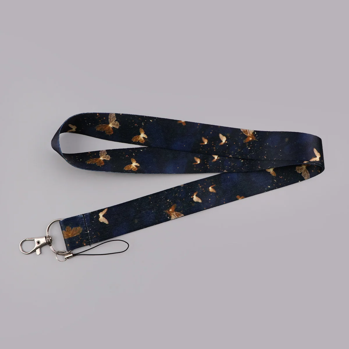 Kawaii Cartoon Turtle Lanyards Blue Neck Strap For Card Butterfly Badge Keychain Holder DIY Hanging Rope Phone Accessories  view 2