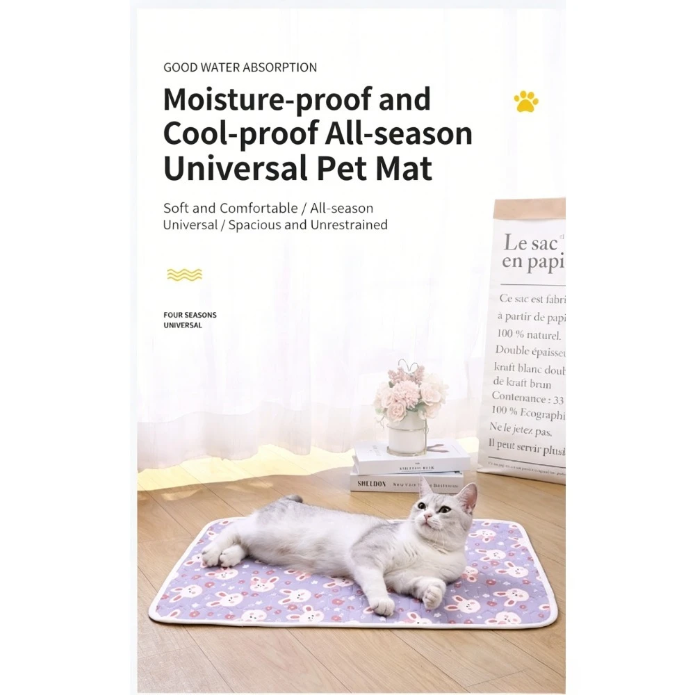 Pet summer cooling latex mat dog mat cat sleeping mat dog kennel ice silk cooling mat ice mat pet supplies - view 6