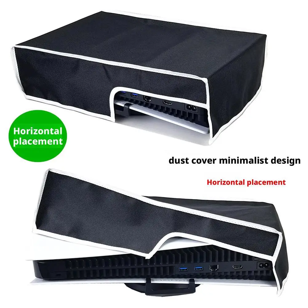 For PS5 Pro Game Console Horizontal Dust Cover Oxford Cloth Waterproof Dustproof Sleeve For PS5 SLIM Digital/Disc Edition