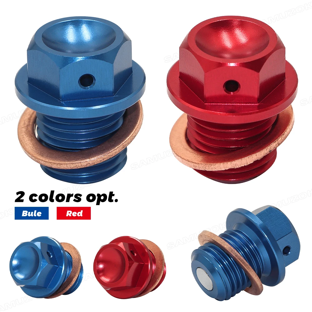 Oil Drain Bolt For Yamaha FZ1 FAZER FZ6 FZ8 YZF R1 R6 FZ07 MT07 FZ09 FJ09 MT09 Tracer V-MAX FZR XJR 1200 1300 TDM850 For Honda