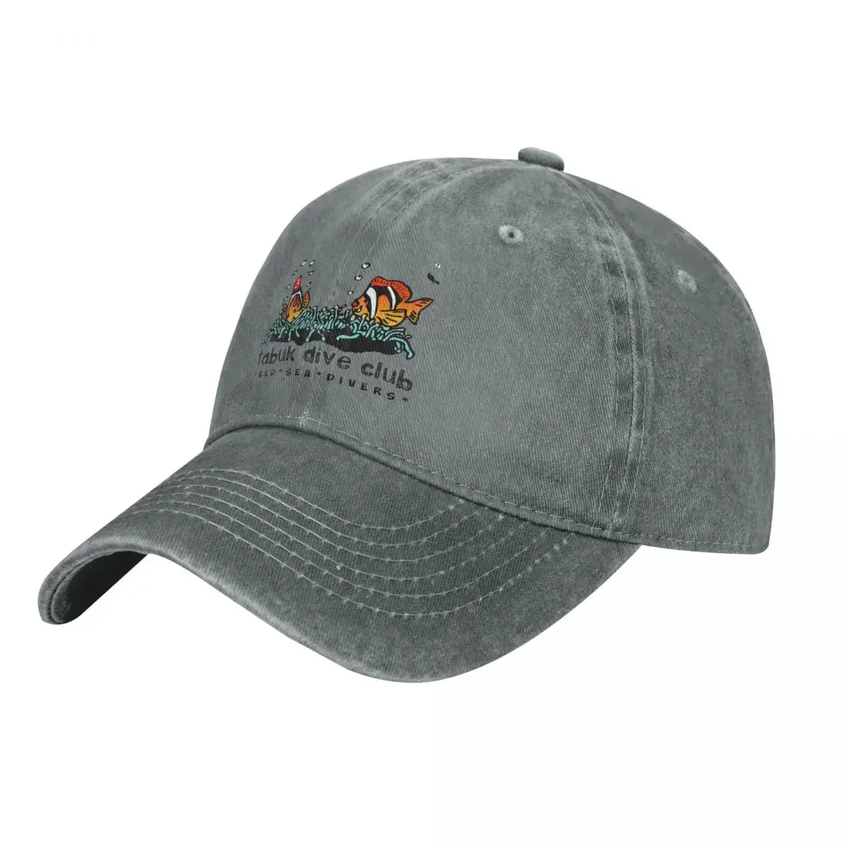 Original 1987 Tabuk Dive Club design, now in colour! Cowboy Hat Military Tactical Cap sun hat Men'S Baseball Cap Women'S