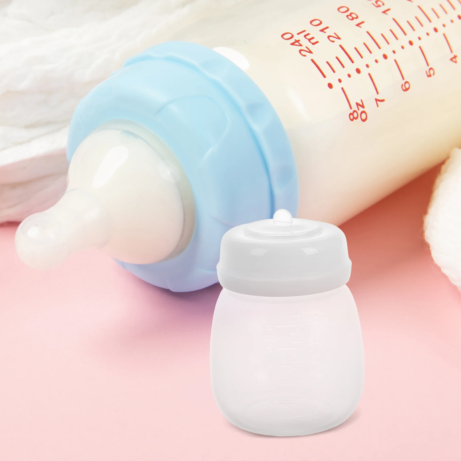 

Storage Bottle Breastmilk Wide Neck Pp Pumping Collection Fresh Keeping Container Milk Tea Feeding Baby Freezer