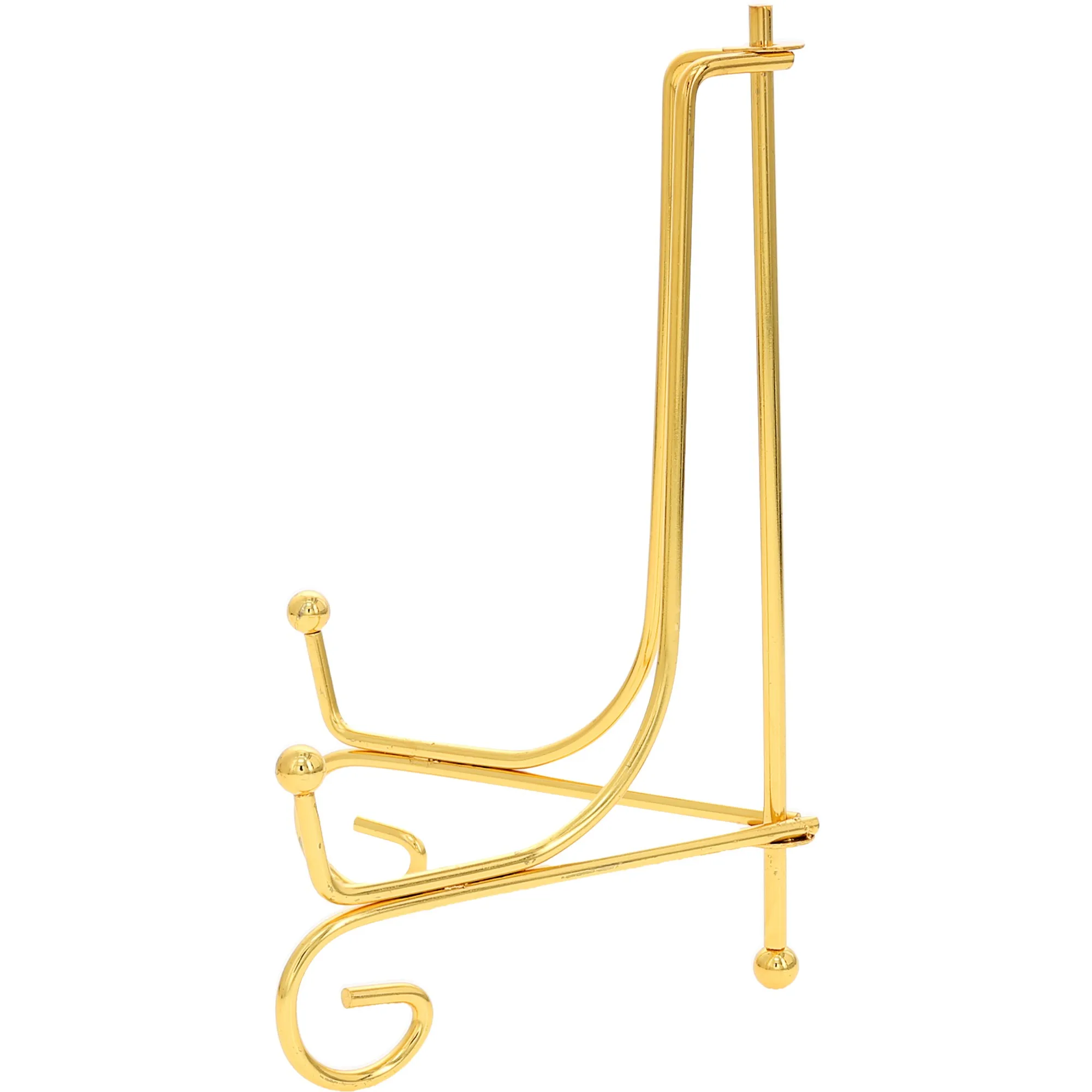 Gold Folding Display Easel Decorative Tabletop Stand For Plates Photos Art Cards And Home Shelf Decor