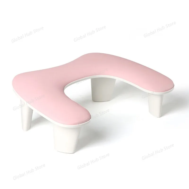 New U-shaped Manicure Comfortable Hand Pillow Arm Rest Portable Removable Stand PU Leather Nail Hand Pillow Manicure Tool