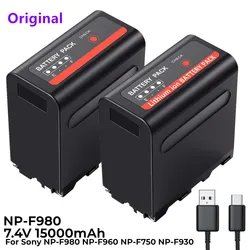 Original 15000mah NP-F980 f960 f970 npf980 canon batterie mit usb lade ausgang für CCD-TRV35 trv940 CCD-RV100 DCR-TR7Series