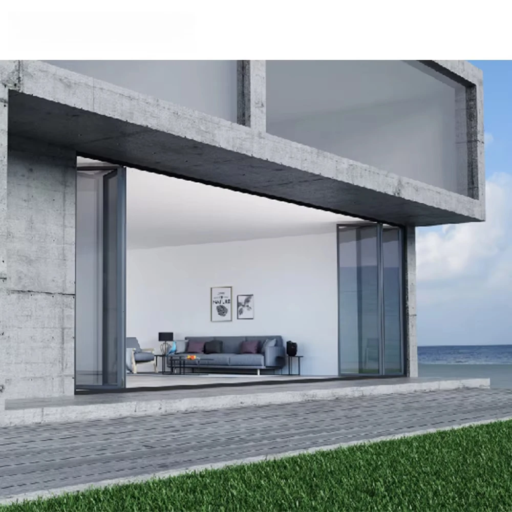 RG52 Insulated Folding Door System - Thermal and Weatherproof for French Entryways and Outdoor Commercial Spaces