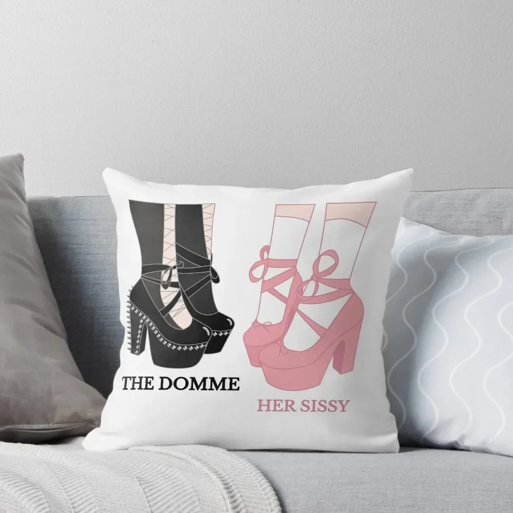 The Domme and her sissy Throw Pillow bed pillows christmas decorations 2025 Cushions For Decorative Sofa pillow