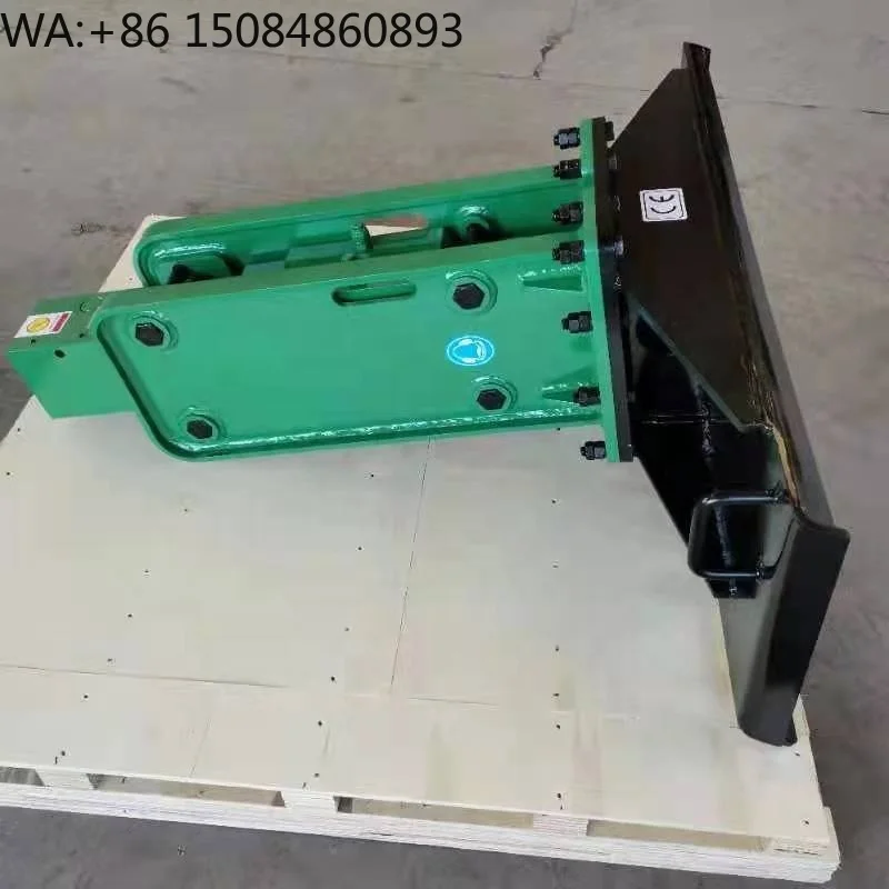 Skid Steer Mounted Hydraulic Concrete Rock Breaker Hammer Attachment, For Highway Stone Crushing Demolition Construction