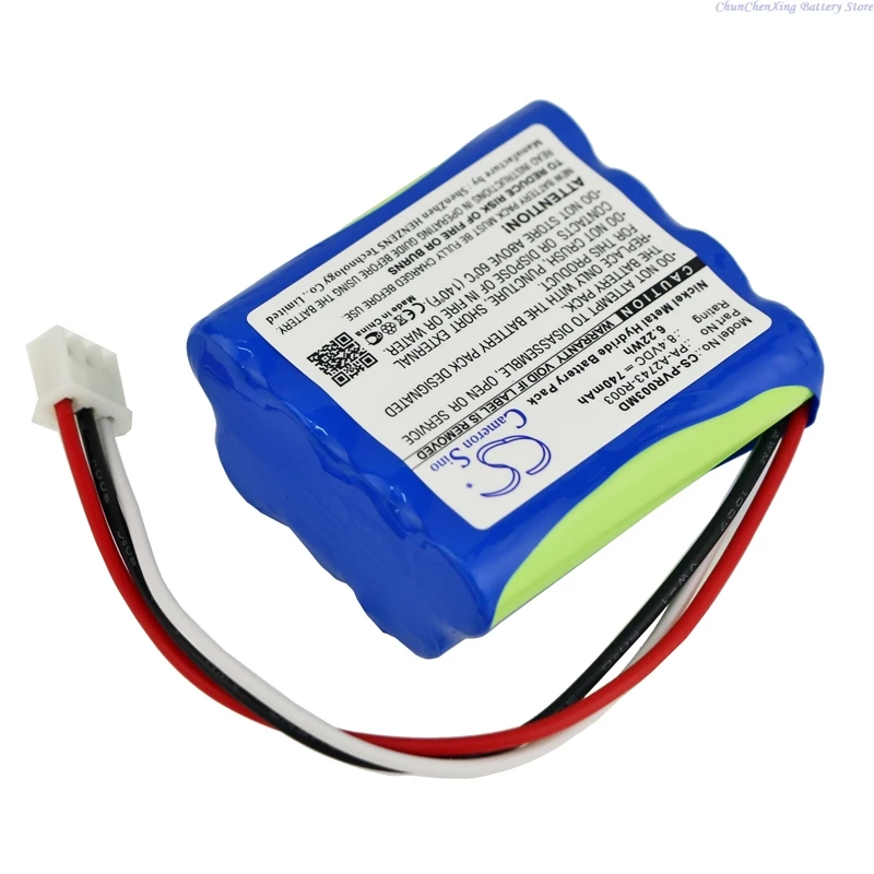 Cameron Sino 8.4V 740mAh replacement rechargeable Ni-MH Medical Battery PA-A2743-R003 for Physiomed VocaSTIM, Vocastim Trainer